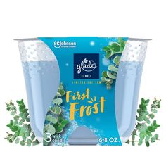 a package of fresh water with plants growing out of the bottom and on the side