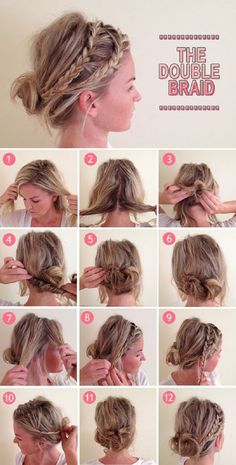 Top 10 Hairstyle Tutorials For This Fall Bridal Hairstyles With Braids, Double Braid, Fishtail Braid, Peinados Fáciles Para Cabello Corto, Bohol, Skirt Maxi, Braided Hairstyles Tutorials, Everyday Hairstyles, Hair Envy