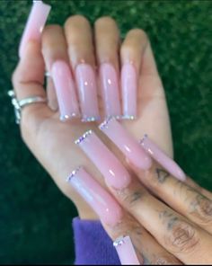 Acrylic Nail Set, Simple Acrylic Nails, Classy Acrylic Nails