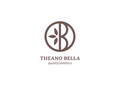 theanoobella logo is shown in brown and white, with leaves on it