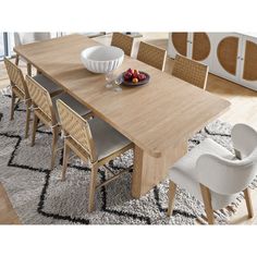 The Rectangular Dining Table instantly grounds interior aesthetics with its confident, fully oak-finished body and its robust, subtly-playful base.  Assembly Required? Yes Danish Cord, Extension Dining Table, Universal Furniture, Oak Dining Table, Modern Seating, Upholstered Fabric, Rectangular Dining Table, Dining Storage, Extendable Dining Table