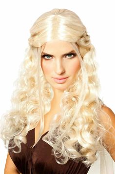 Wig Dragonstone Princess Game of Thrones Daenerys Targaryen Inspired Adult Wig Product Description: Wig Manufacturer's Size Chart: Returns: To receive return instructions, please open a return request through eBay. Most returns are processed within 1-2 weeks from the day we get it back. All shipping charges (original and return shipping) are the buyer’s responsibility. Returns may take a little longer to process during Halloween season. Item is not eligible for return if: It is past 30 days sinc Daenerys Targaryen Costume, Platinum Blonde Wig, Roman Costume, Game Of Thrones Costumes, Princess Games, Dragon Princess, Princess Costume, Long Braids, Costume Wigs