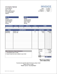 an invoice form is shown with the name and number