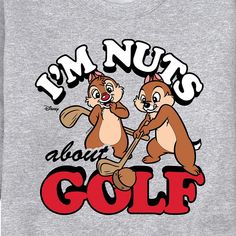 Disney - I'm Nuts About Golf - Men's Crew Neck Fleece Pullover - Celebrate the essence of Disney's Disney with officially licensed apparel featuring unique designs crafted exclusively by Hybrid Apparel. Each piece brings beloved characters, iconic imagery, and memorable moments to life, offering Disney fans a one-of-a-kind way to showcase their passion. Disney Golf, Golf Graphic, Target Clothes, Graphic Tank Tops, Kids Clothes Boys, Dog Hoodie, Top Graphic Tees, Kids Outfits Girls, Disney Ladies