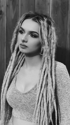 Zhavia Ward, White Girl Braids, Blonde Dreads, Braided Dreadlocks, Dreads Girl, Beautiful Dreadlocks, Dread Hairstyles, Girls Braids, Deep Down