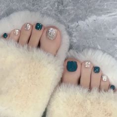 Glitter Toe Nails, Fingernails Painted, Art Deco Nails