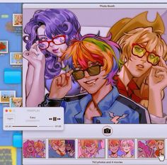 an image of some cartoon characters on a computer screen