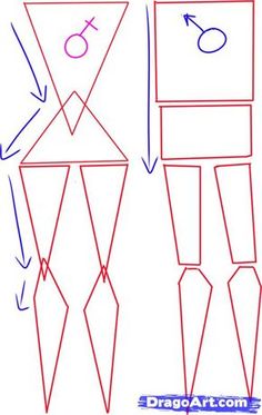 how to draw an origami robot step by step