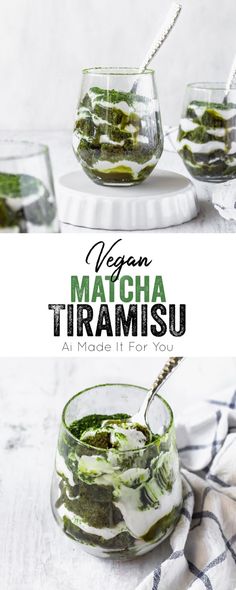 Vegan matcha tiramisu Tiramisu Easy, Matcha Custard, Tea Tiramisu, Cake Matcha, Egg-free Recipes, Matcha Tiramisu