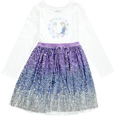 FAVORITE CHARACTER Have your little fashionista represent Disney's Frozen 2 With all the glitz & glam on this dress featuring Elsa and Anna. Gift giving or birthday parties theme, your child and their friends will adore. Fun Stylish Fashion Each Frozen 2 Short Sleeve Tulle Dress comes to life with fun vibrant colors and clear over-sized graphics, glitter, metallic Sequins on stylish dress. COMFORTABLE & EASY CARE Super soft material provides a great look and feel your little one will love and wi Frozen Outfits, Mesh Party Dress, Tulle Skirt Dress, Frozen Dress, Elsa And Anna, Girls Tutu Dresses, Frozen Elsa And Anna, Dress With Sequins, Girls Casual Dresses