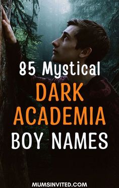 "Looking for the perfect name for your dark academia boy? These mystical names will add a touch of mystery to your fantasy character. Whether you're writing a novel or looking for an aesthetic baby name, these fantasy names with meaning are sure to inspire!" Names Dark Academia, Academia Names, Fantasy Names With Meaning, Dark Academia Boy, Names That Mean Dark, Dark Academia Names, Academia Boy, Fantasy Male Names, Hebrew Boy Names