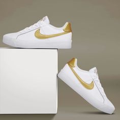 Nike Court Royals Women Metallic Gold Size 7 Nike Gold, Shoes Color, Amazon Finds, Shoes Shoes, Metallic Gold, Royals, Nike Shoes, Nike Women, Gold Metal