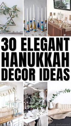 30 Elegant Hanukkah Decor Ideas Hanukkah Decorations Home, Decorating For Hannukah, Farmhouse Hanukkah Decor, Hanukkah Mantel Decorations, Hanukkah Front Porch Decor, Chanukah Mantle Decor, Elegant Hannukah Decor, Hannakuh Decor Diy, Decorate For Hanukkah