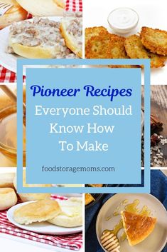 a collage of photos with text overlay that reads, phoner recipes everyone should know how to make