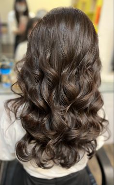 Plain Curl Perm, Korean Digital Perm Long Hair, Loose Perm Long Hair, Korean Perm Medium Wavy Hair, Loose Perms, Korean Curls, Loose Curl Perm