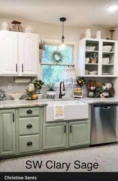 the kitchen is clean and ready to be used as a place for cooking or baking