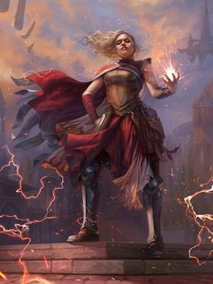 Magali Villeneuve, Image Painting, Dnd Characters, Magic The Gathering, Fairy Tail, Character Illustration