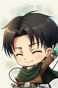 cute chibi levi Levi Ackerman Smiling, Chibi Levi Ackerman, The Scout, Gaming Decor, Funko Pop Vinyl