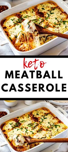 Seasoned Meatballs, Keto Meatball Casserole, Keto Meatballs, Dinner Casserole Recipes, Meatball Casserole, Low Carb Meatballs