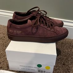 Excellent Used Condition. With Original Box, Bag, And Extra Laces. Pet-Free, Smoke-Free, Fragrance-Free Home. Pictures Do Not Do These Justice. Gorgeous! Common Projects Achilles Low, Common Projects Shoes, Common Projects, Fragrance Free Products, Womens Shoes Sneakers, Original Box, Shoes Sneakers, Women Shoes, Sneakers