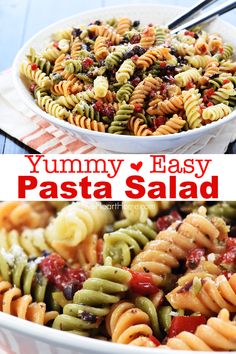 this yummy easy pasta salad is the perfect side dish for any meal