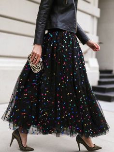 Maxi Sequin Skirt, Shift Dress Casual, Fashion Umbrella, Skirt Plus Size, High Waist Skirt, Sequin Maxi, Party Skirt, Women Maxi, Classic Dress