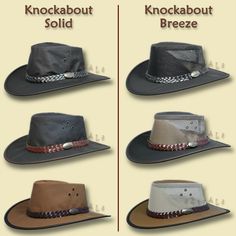 ● ● ● ● ● Fast WORLDWIDE Shipping ● ● ● ● ● OZTRALA Hat       Retail Value $99.95       Style Knockabout Knockabout Breeze   Color Choose Your Own (Exact shade and finish will vary)   Size Choose Your Own (See Photos Above for Sizing Chart)   Hand Made in Australia by Jacaru Deluxe Oilskin Cotton Canvas Waterproof / Weatherproof  Strong, Versatile Durable  97% UV Sun Protection 100% Satisfaction Guarantee Packable / Foldable EXTREMELY LIGHTWEIGHT     Hat is made from resistant, Oil Impregnated C Breeze Color, Outback Hat, Canvas Hat, Australian Outback, Winter Fashion Trends, Black Cowboy, Solid Brown, Fashion Trends Winter, Professional Image