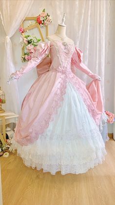 Ariel Pink Dress, Dream Daughter, Fairytale Fashion, Old Fashion Dresses, Royal Dresses, Royal Outfits, Fairytale Dress, Princess Outfits, Pretty Clothes