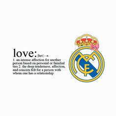 the real madrid crest with an inscription on it