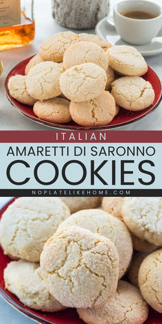 Add fun to your holiday baking recipes with these soft and chewy amaretti cookies! It's the best Italian Amaretti cookie recipe made with Amaretto Disaronno liqueur, almond flour, sugar, and egg whites with lemon zest. Gluten-free! Learn how to make them! Easy Amaretti Cookies, Iced Almonette Cookies Recipe, Chewy Amaretti Cookies, Almond Amaretti Cookies, Amaretto Cookies Recipe, Almond Amaretto Cookies, Italian Almond Cookies Recipes, Amaretto Biscuits, Almond Meal Recipes