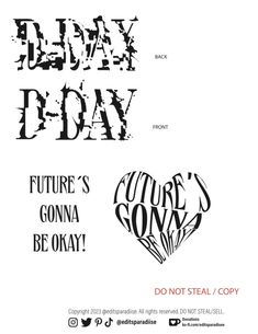 an advertisement for the future's co - opary, with black and white lettering