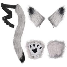 PRICES MAY VARY. 【Wolf and Fox Cosplay Set】Comes with 1 piece of furry wolf ear hairclip, paw mittens and 1 piece of tail with solid buckle, The nice combination can meet your Halloween dressing up needs, you will shine at the party and look great on Instagram and tiktok! 【Premium Material】The wolf ears and tail set is mainly made of high- quality artificial fur and fabric, safe and friendly to skin, similar to animal fur, soft and comfortable, lightweight and easy to wear, Can be used for a lon Werewolf Ears, Party Animal Costume, Wolf Ears And Tail, Fox Cosplay, Ears And Tail Set, Cosplay For Women, Animal Dress Up, Wolf Costume, Ears And Tail