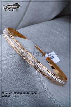 Gold And Platinum Kada For Men, Men’s Kada Gold Latest Indian, Latest Gold Kada For Men, Kada For Men, Gents Kada Design In Gold, Mens Kada Design Gold, Kadiyam For Men Gold, Gold Kada For Men, Gold Bengals