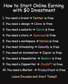 how to start online earning with $ 50 investment? - info from the web site