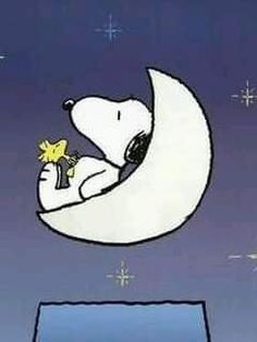 a polar bear is sleeping on the moon