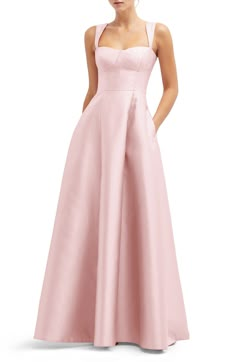 Light Pink Formal Dresses, Light Pink Bridesmaid Dresses, Organza Gowns, Alfred Sung, Womens Long Dresses, Pink Formal Dresses, Pink Bridesmaid Dresses, Pink Gowns, Column Gown