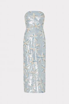 Floral Embroidery Mesh Sequin Midi Dress in Periwinkle Multi | MILLY Mesh Embroidery, Tea Length Dress, Sequin Midi Dress, Blue Cocktail Dress, Maxi Dress Cocktail, Cocktail Evening Dresses, Tea Length Dresses, Red Midi Dress, Red Mini Dress