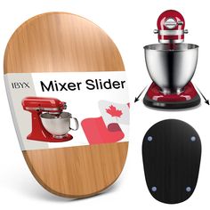 the mixer slider has been designed to look like it is being used for cooking