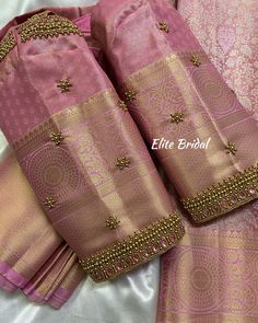 Bridal Hand Work Blouse Design Latest, Wedding Blouse Simple Designs, Wedding Saree Blouse Designs Simple, Golden Blouse Maggam Work, Golden Blouse Embroidery Designs, Blouse Designs Latest With Work, Blouse Designs For Wedding Saree, Aari Blouse Designs Latest Wedding, Simple Hand Aari Work Designs