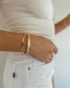 Cuff Bracelet Outfit, Gold Band Bracelet, Minimalist Jewlery, Bracelets Outfit, Macon Georgia, Vintage Nostalgia, Gold Cuff Bracelet, Hamsa Bracelet, Jewelry Staples