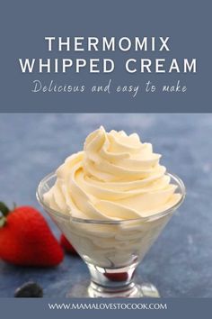 thermomix whipped cream delicious and easy to make