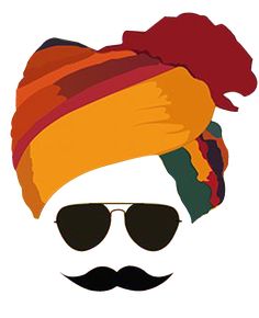 an image of a man with sunglasses and a turban on top of his head