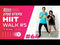 a man and woman dancing together in front of a wall with the words, 700 steps hit walk 5