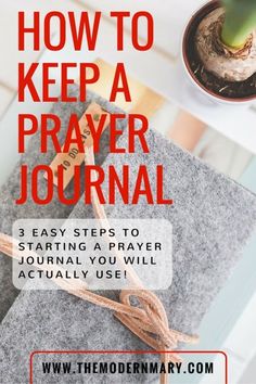 a book with the title how to keep a prayer journal