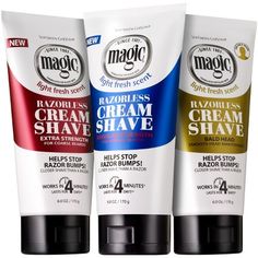 SoftSheen-Carson Magic Razorless Cream Shave Smooth Bald Head Maintenance 6-oz., Brown Magic Shave Cream, Bald Head With Beard, Shaving Bumps, Depilatory Cream, Dollar Shave Club, Bald With Beard, Razor Bumps, Beauty Gadgets, Bald Head