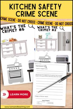 kitchen safety worksheets Life Skills Middle School, Kitchen Hazards, Lesson Plans For High School, Safety Lesson Plans, Measurement Lessons