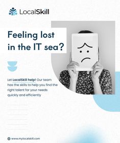 a woman covering her face with a cardboard box over her head that says feeling lost in the it sea?