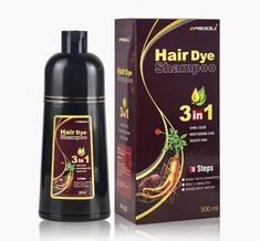 500ml Permanent Chestnut Brown Hair Shampoo Natural Fast Hair Dye. Permanent Hair Dye Shampoo 3 in 1 Shine Color 3 steps hair dye shampoo for men and women. Chestnut Brown Hair Dye, Dark Brown Hair Dye, Herbal Hair Dye, Black Hair Shampoo, Chestnut Brown Hair, Shampoo Natural, Shampoo For Gray Hair, Hair Dye Shampoo, Grey Hair Coverage