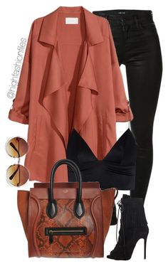 "Rust" by highfashionfiles ❤ liked on Polyvore Brown Jacket Outfit, Jacket Outfit, Brown Jacket, Classy Women, Fashion Killa, Fashion Classy, Lany, Polyvore Fashion