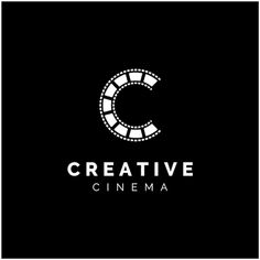 the logo for creative cinema, which is designed to look like a film strip and has an c on it